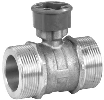 CONTROL BALL VALVE, 2-WAY PN25, EXTERNAL THREAD FLAT SEALING, DN40, G2 ...